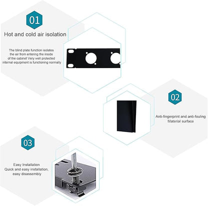 XLR HDMI Audio Rack Mount Panel, 1U D-Series Punched Metal HDMI Rack Mount - Image 5