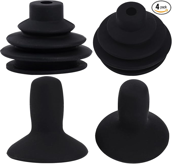 4 Pcs Wheelchair Joystick Button Cap Joystick Controller Knob and Gaiter Black by Mozeat+Lens