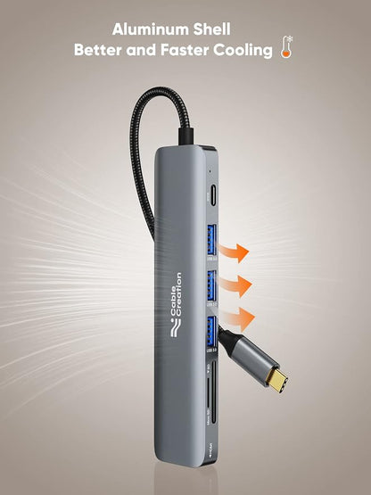 USB C Hub Multiport Adapter, CableCreation 7-in-1 USB C HDMI Hub - Image 7