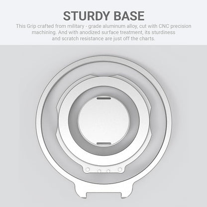 Grat 3 Upgraded Magnetic Phone Grip Stand, 360° Rotatable Silicone Strap Phone - Image 6