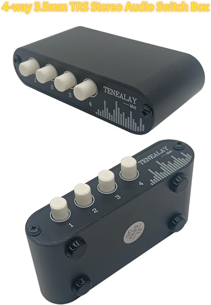 4 in 1 Out / 1 in 4 Out AUX 3.5mm Stereo Audio Input Signal Source Switcher - Image 5