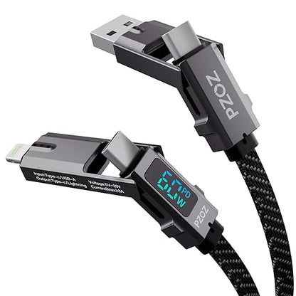 pzoz 4-in-1 USB C Fast Charging Cable by pzoz