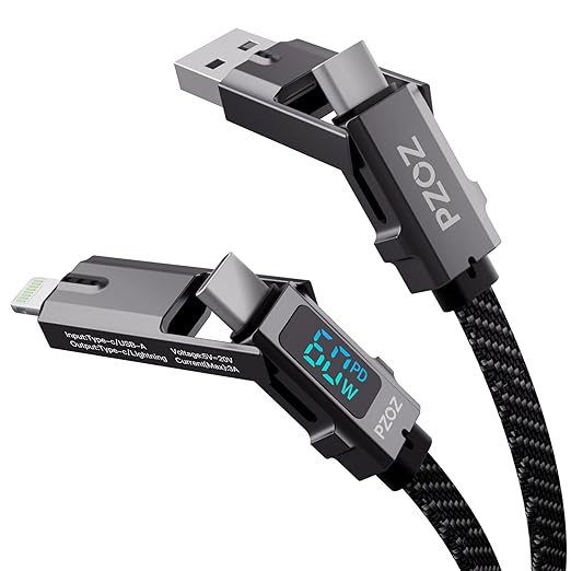 pzoz 4-in-1 USB C Fast Charging Cable by pzoz