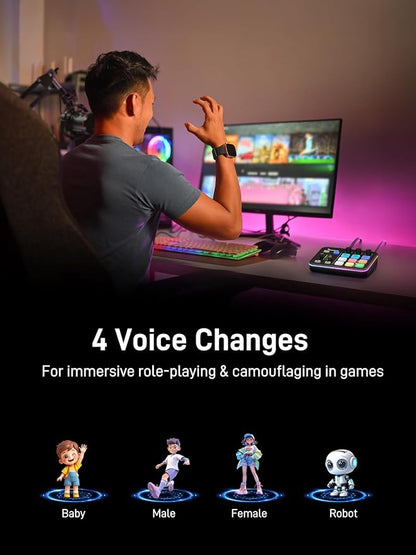 MAONO Gaming Streaming Equipment Bundle: Audio Interface Mixer and XLR Dynamic - Image 5