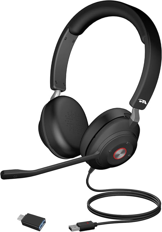 Cyber Acoustics CA Essential USB Headset – Professional Headset by CyberAcoustics