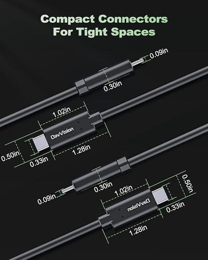 USB C Fiber Optic Cable 33FT Bidirectional Transmission, 10Gbps&PD 60W USB 3.2 - Image 9