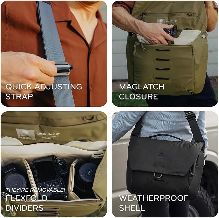 Peak Design Everyday Messenger V3 13L, Weatherproof Camera and Work Bag - Image 3