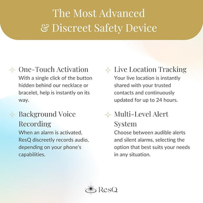 ResQ Jewelry, Maitri Smart Bluetooth Safety Bracelet, Discreet Wearable Safety - Image 3