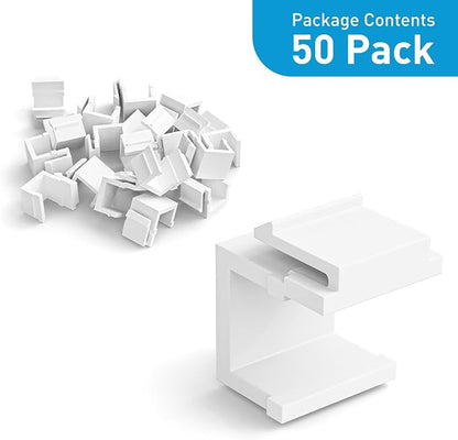 50-Pack Blank Keystone Jack Inserts - Image 3
