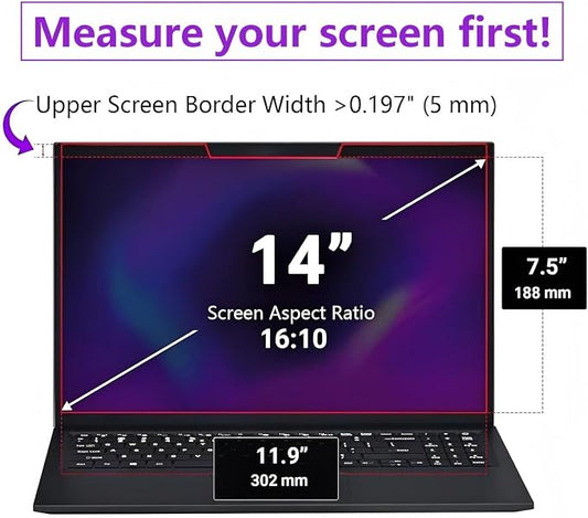 14-inch magnetic privacy screen, suitable - Image 2