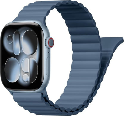 Magnetic Sport Bands for Apple Watch Band 40mm 38mm 41mm 42mm 44mm 45mm 46mm by BXUXOHS