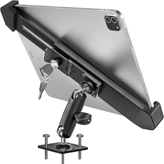 woleyi Anti Theft Heavy Duty Drill Base Tablet Holder Car Mount Dashboard by WOLEYI