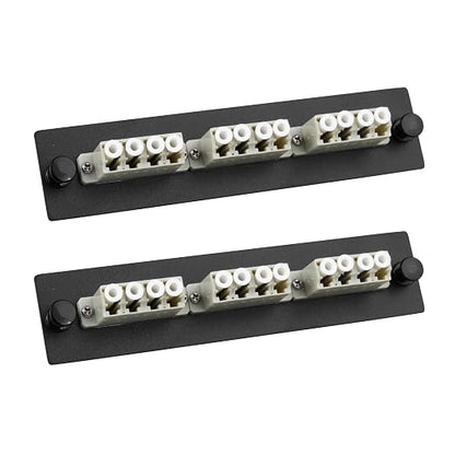 2-Pack LC/MM Fiber Patch Panel, 3 Multimode Gray 4 Channels LC Adapters by Duogaliaopticalfiberproduct
