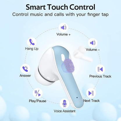TAGRY Bluetooth Headphones True Wireless Earbuds 60H Playback LED Power Display - Image 4