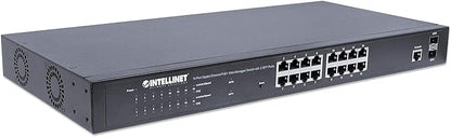 Intellinet 16 Port Gigabit Managed PoE Switch - Image 3