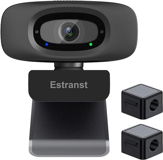 2K Quad HD Webcam with Privacy Cover & Noise-Canceling Microphone & USB C by Unknown
