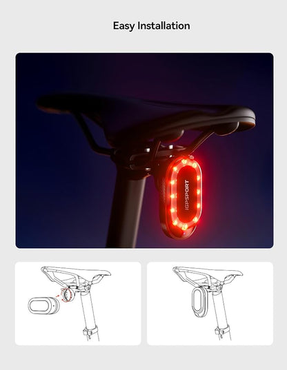 iGPSPORT SR mini Radar Bike Light, 160M Monitoring Distance 20H Battery Life - Image 8