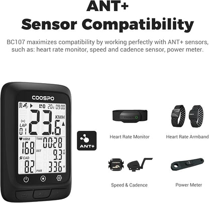 COOSPO Bike Computer GPS Wireless, ANT+ Cycling Computer GPS - Image 4