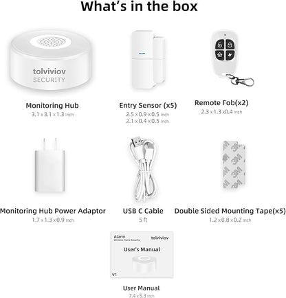 WiFi Door Alarm System, Wireless DIY Smart Home Security System, - Image 7