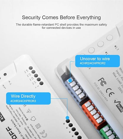 SONOFF 4CH R3 Smart Switch, 4 independently Channel WiFi Remote Time Switch - Image 5