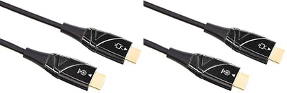 Amazon Basics HDMI Fiber Optic Cable, 18Gbps High-Speed, 48-Bit Color, Slim and by AmazonBasics