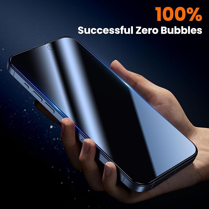 UniqueMe for iPhone 15 Pro Privacy Screen Protector, Screen Protector 15 Pro - Image 7