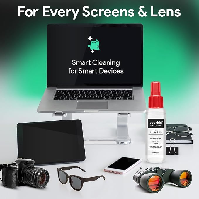 Sparkle Anti-Reflective Lens Cleaner Spray kit | 1oz Glasses Cleaner Spray + - Image 9