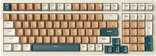 Wireless Mechanical Keyboard, Triple Mode 2.4G/USB-C/BT Gaming Keyboards 100 by Merdia