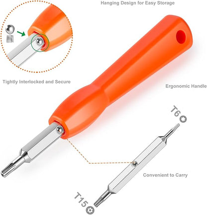 Video Doorbell Screwdriver, Double-Ended T6 T15 Screw Driver Tool - Image 3
