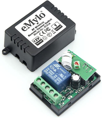 eMylo DC 12V 4x1channel RF Relay Wireless Remote Control Light Switch 433Mhz - Image 2