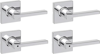 Kwikset Casey Hallway Passage and Bed/Bath Privacy Door Handle 4 Pack, 2 by Kwikset