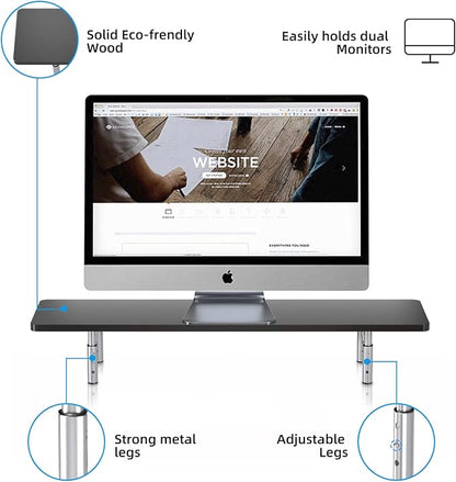suptek Laptop Stand for Desk, Computer Monitor Laptop Stand Riser for Printer - Image 3