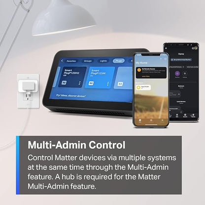 TP-Link Tapo Matter Supported Smart Plug Mini, Compact Design, 15A/1800W Max - Image 5