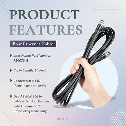 720073-5 Ethernet Cable AS EC 15E, 15-Foot Ethernet Cord, - Image 3