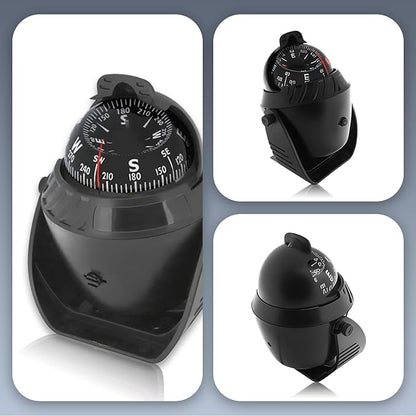 Boat Compass with Magnetic Declination Adjustment, Pivoting Marine Compass - Image 8