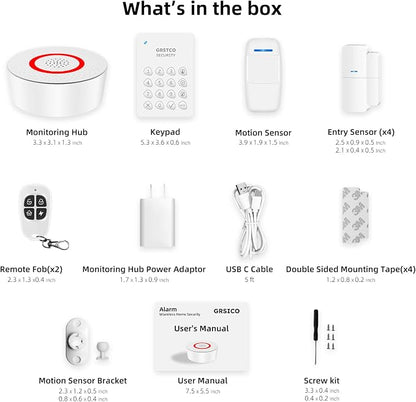 Wireless Alarm System 9 Piece Kit, WiFi Alarm System - Image 8