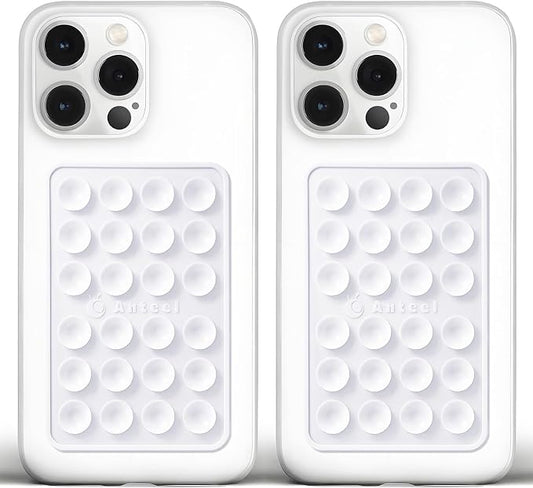 Anteel Medium-Sized Silicone Suction Phone Case Adhesive Mount, Enhanced by JingJinYY