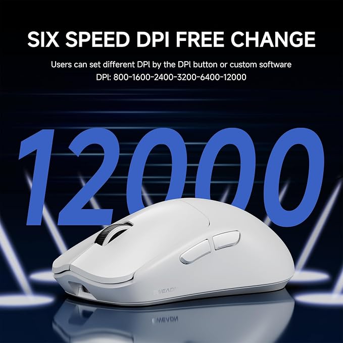 EWEADN X23Pro Wireless Gaming Mouse, 2.4G/BT5.0/USB-C Esports Gaming Mouse - Image 4