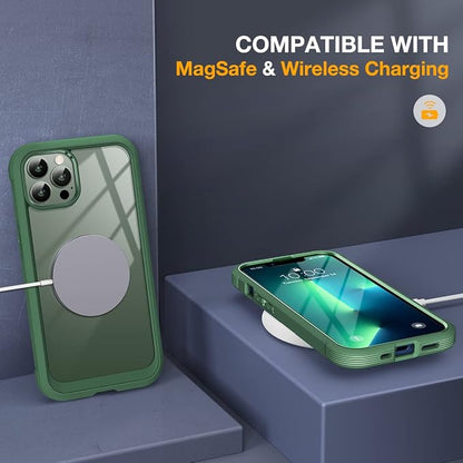 Miracase Glass Case for iPhone 13 Pro Max 6.7 inch, Upgrade Full-Body Clear - Image 5