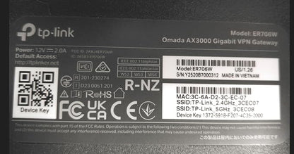 TP-Link ER706W Omada Gigabit AX3000 WiFi 6 VPN Router | 1x USB 3.0 Support USB - Image 7