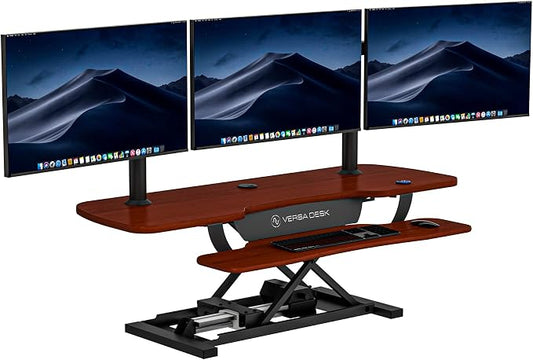 VERSADESK 48 Inch Electric Height Adjustable Ergonomic Desk Converter, by VERSADESK
