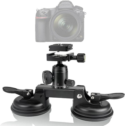 Professional Heavy Duty DSLR Mirorrless Camera Suction Cup Car Mount Camcorder by Fantaseal