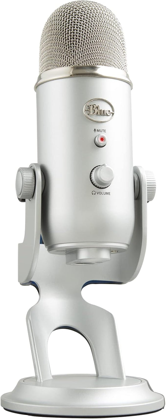 Blue Microphones Yeti Silver USB Mic by LogitechforCreators
