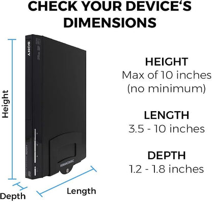 HumanCentric Cable Box and Modem Mount, Adjustable Wall Mount - Image 3