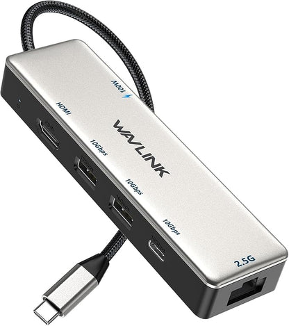USB C Hub 2.5G Ethernet, WAVLINK 10Gbps USB C Hub Multiport Adapter by WAVLINK%C2%AE