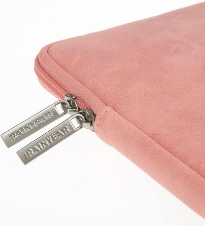 RAINYEAR 13 Inch Laptop Sleeve PU Suede Leather Case Water Resistant Cover - Image 5