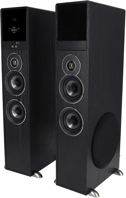 Rockville TM80B Powered Home Theater Tower Speaker System, USB/SD Playback - Image 6