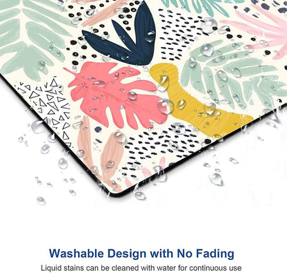 Mouse Pad, Colorful Palm Tropical Plants Mouse Pad, Square Waterproof Cute - Image 5