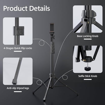 EMART 70" Flexible Phone Tripod - Image 7
