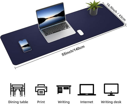 AFIING Leather Desk pad Protector, Large Non-Slip Office Desk Mat - Image 2